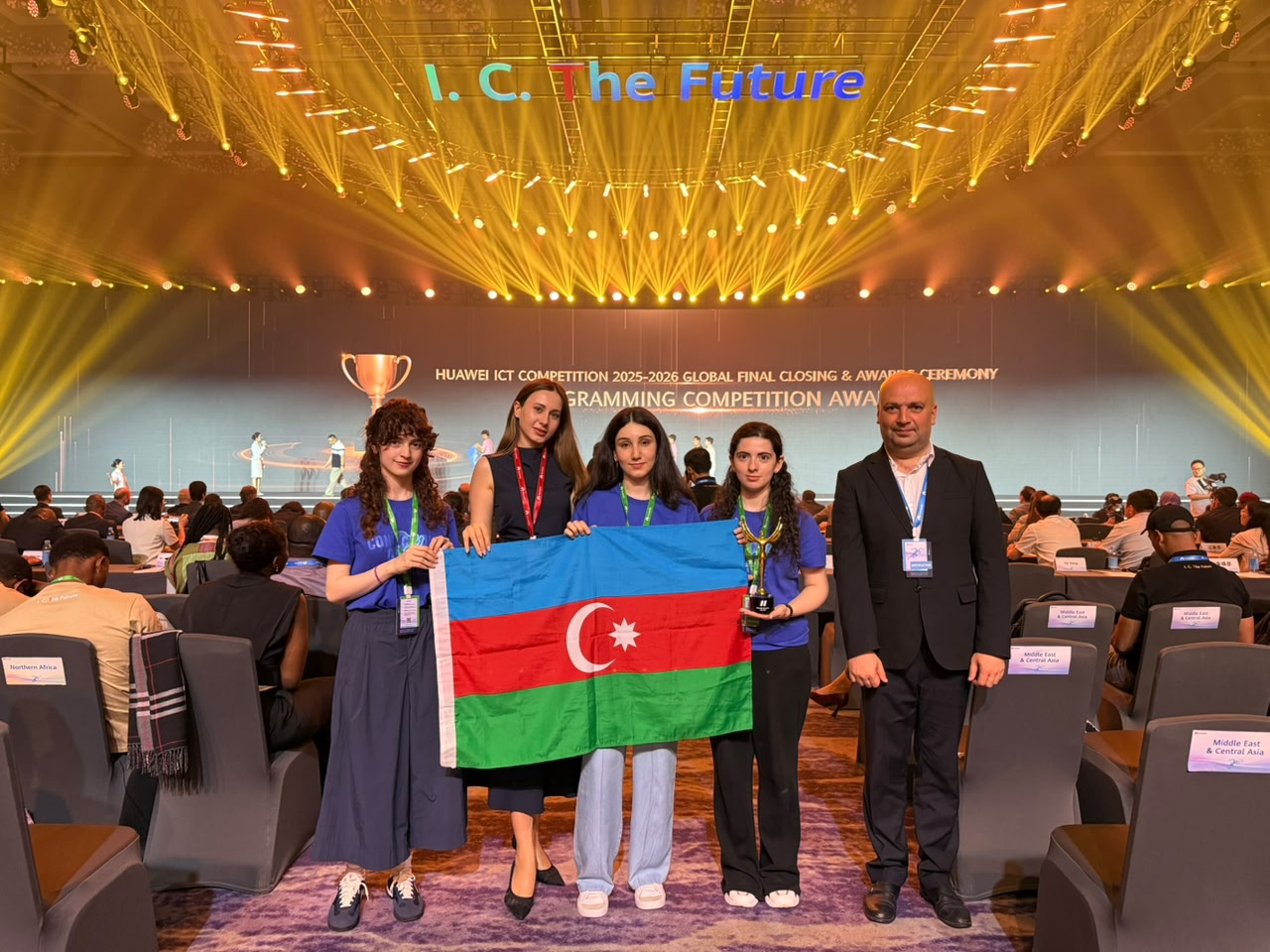Azerbaijan's Rising Stars: The UFAZ Team at the Huawei ICT Awards Ceremony